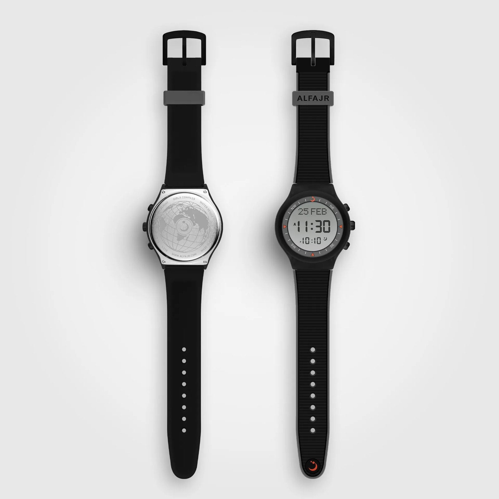 Al Fajr Club Watch WY-16 — Black/Gray