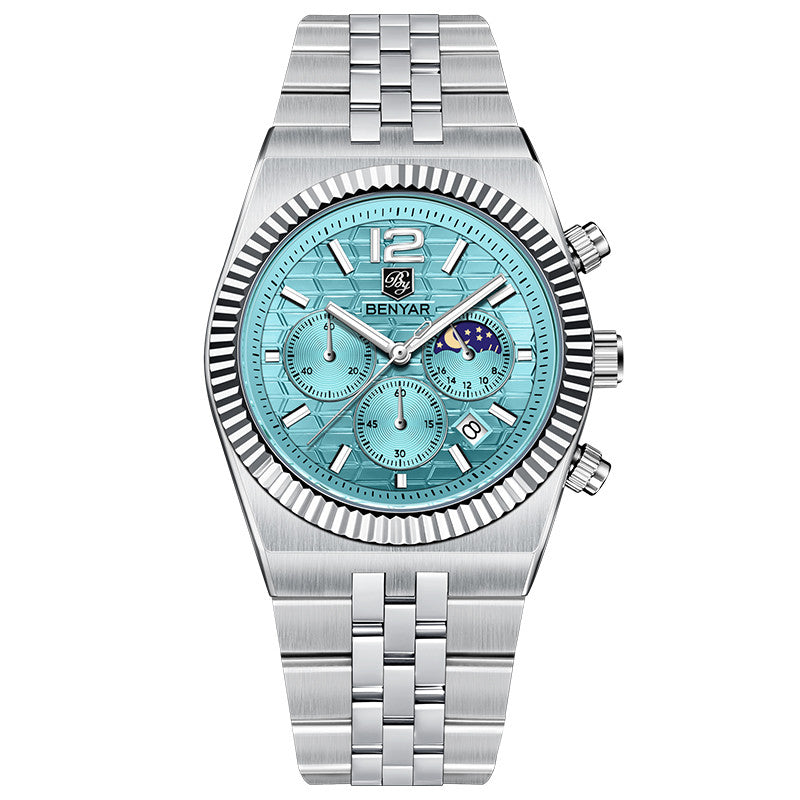 Benyar BY-5225M Stainless Steel Quartz Watch