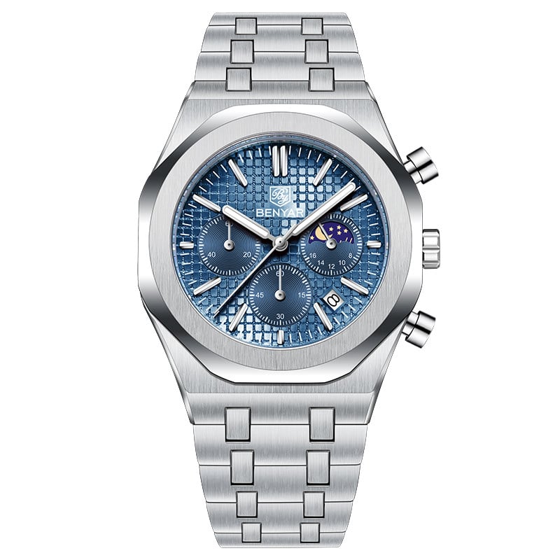 Benyar BY-5228M Stainless Steel Quartz Watch