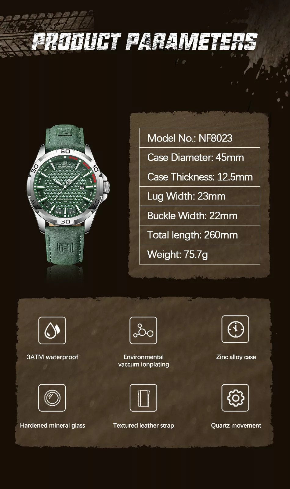 Naviforce NF8023 Exclusive Date Edition