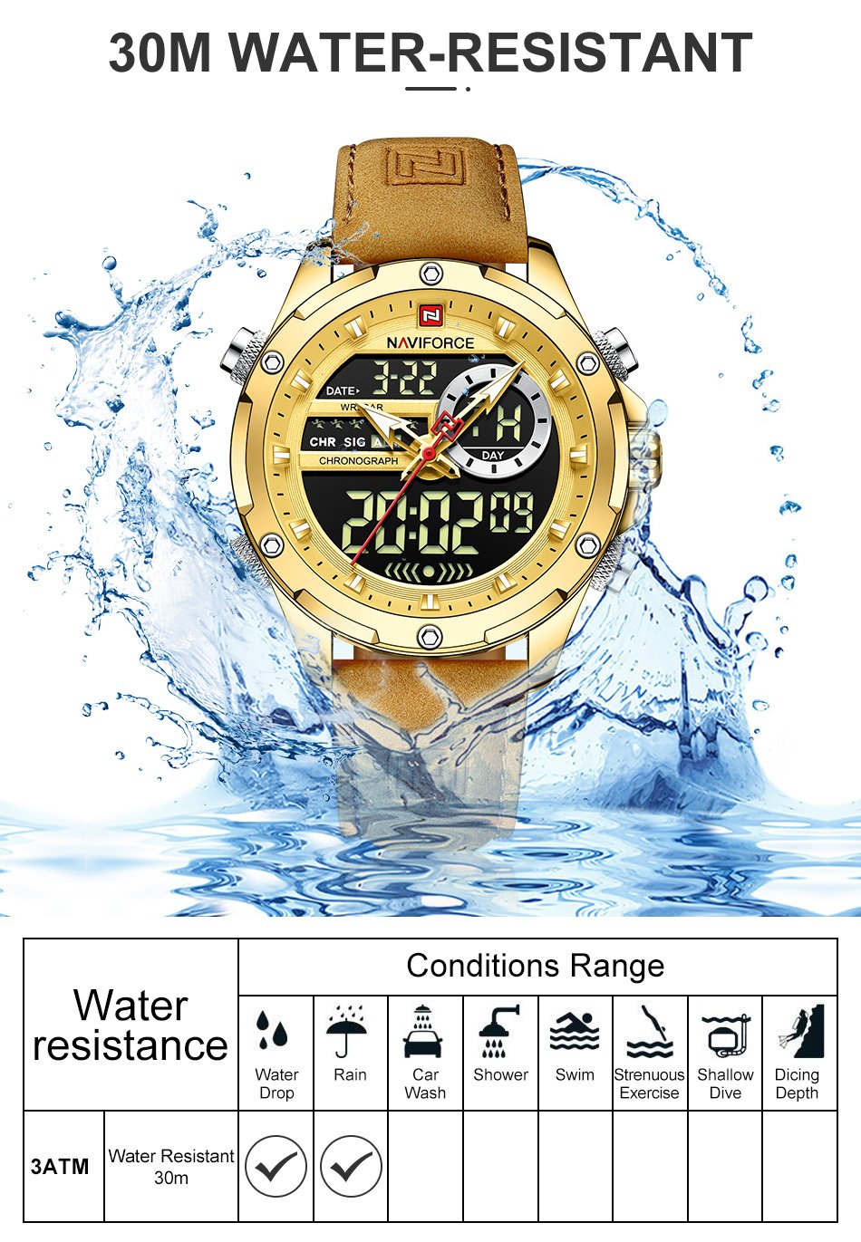 Naviforce NF9208 Dual Time Exclusive Collection