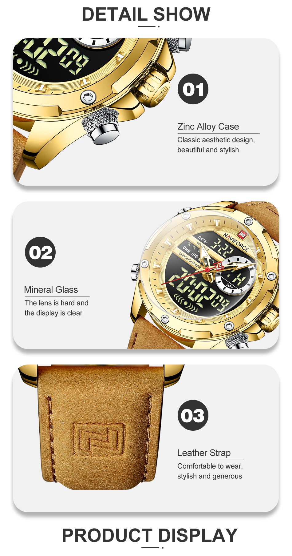 Naviforce NF9208 Dual Time Exclusive Collection