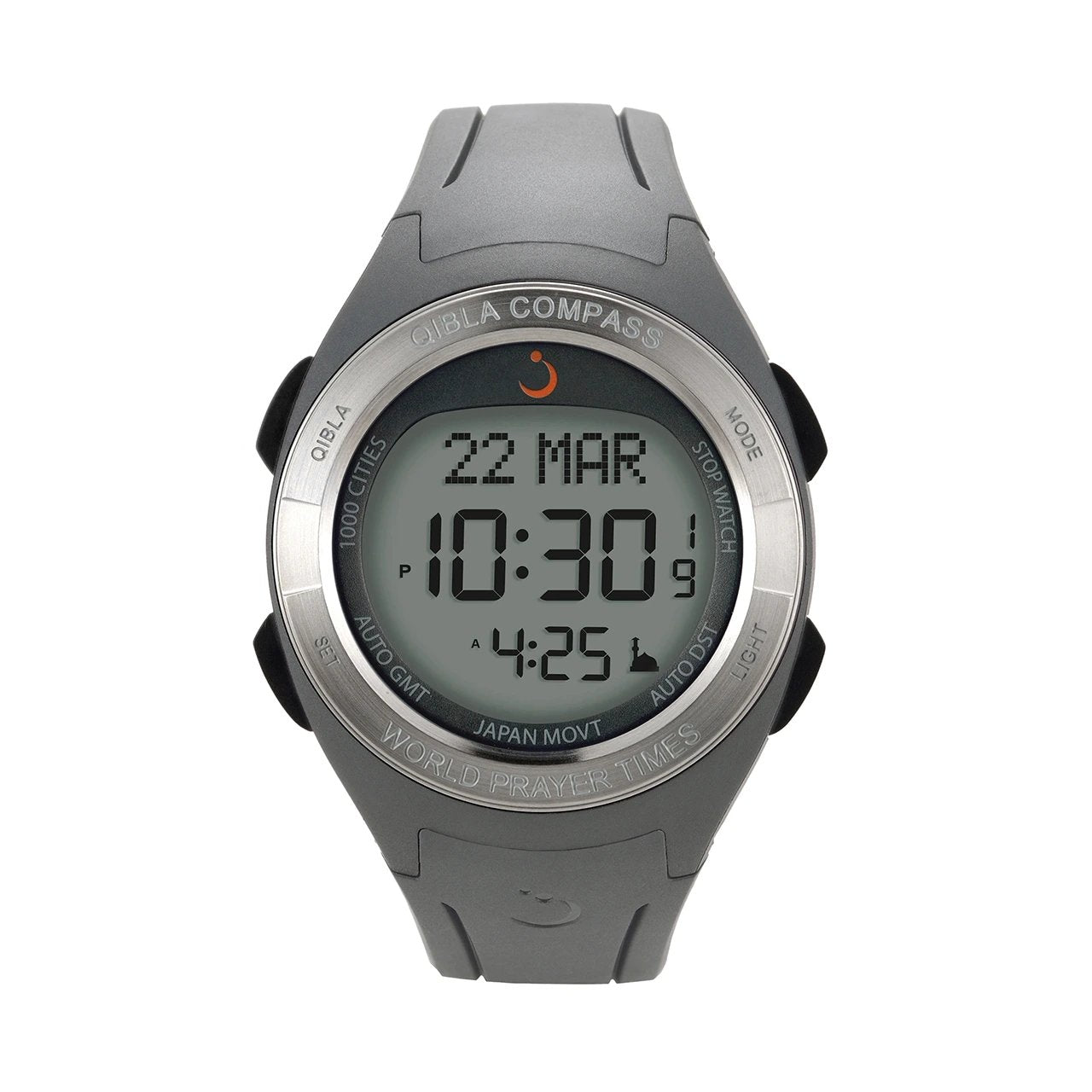 Al Fajr Sport Qibla Watch WQ-18 — Gray