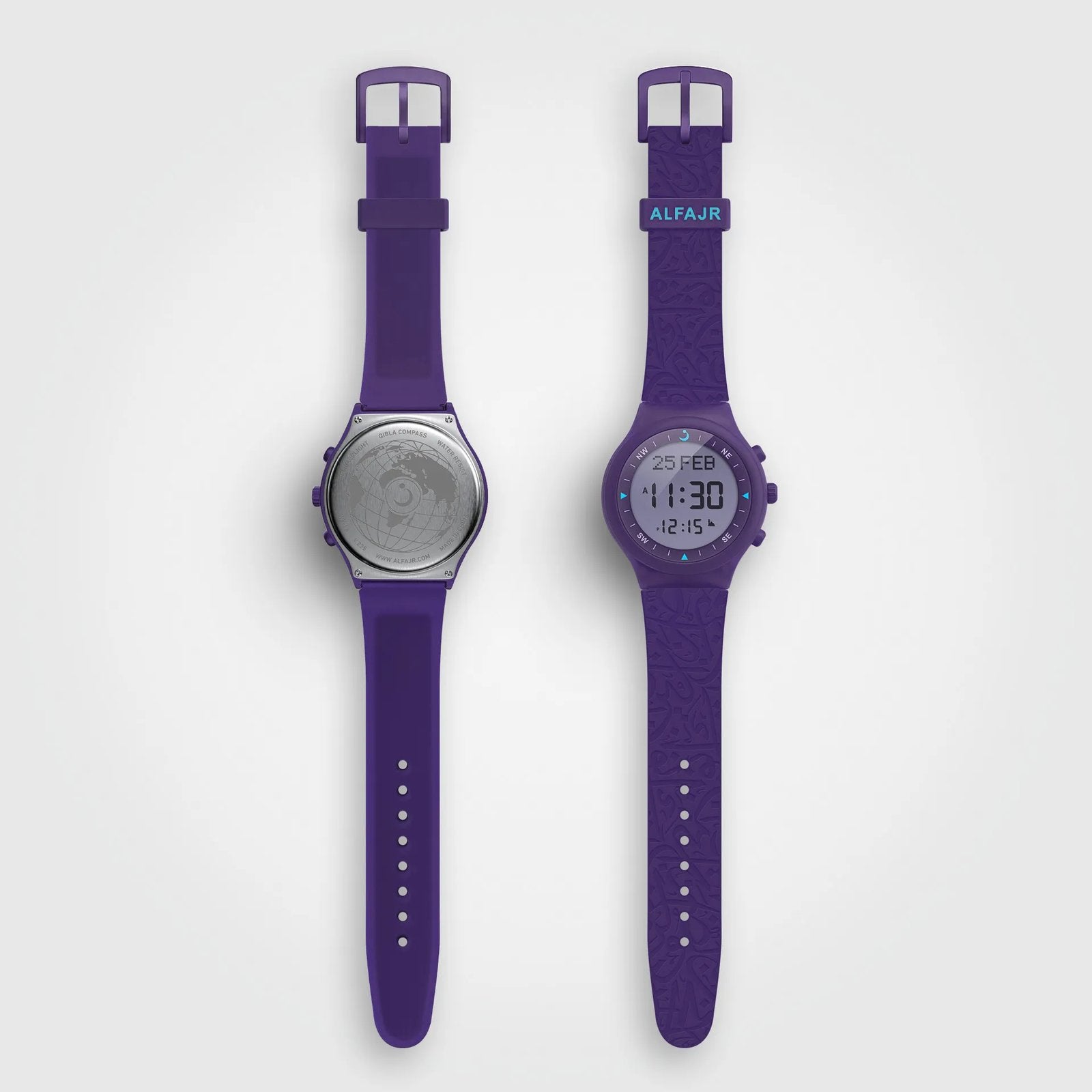Al Fajr Lady Sport Watch WY-16 — Purple
