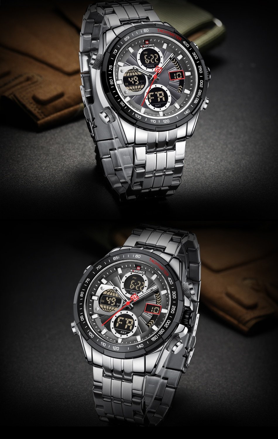 Naviforce NF9197 Dual Time Exclusive Edition