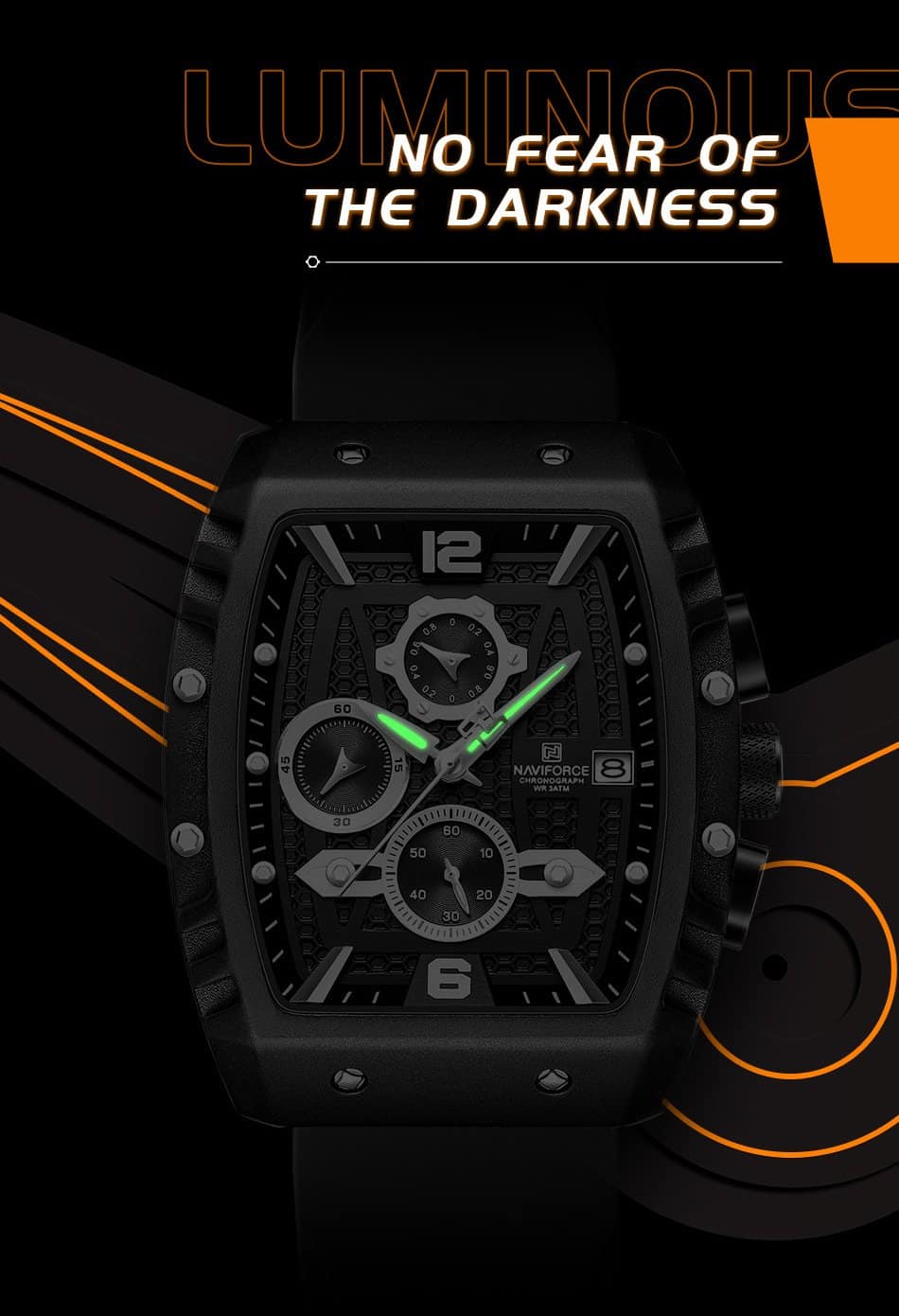 Naviforce NF8025 Square Edition For Men