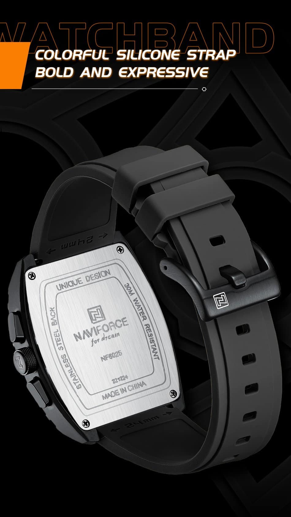 Naviforce NF8025 Square Edition For Men