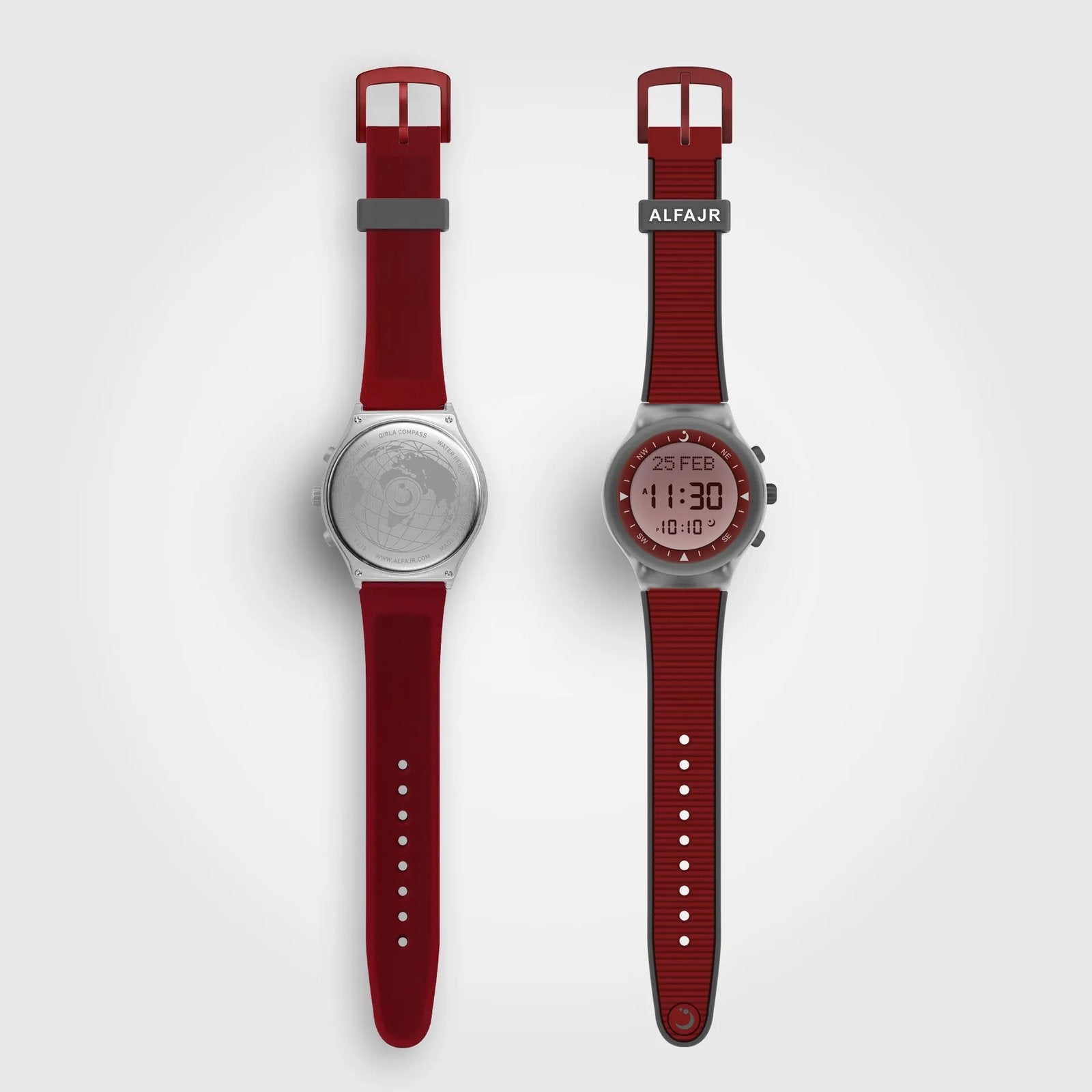Al Fajr Club Watch WY-16 — Red/Gray