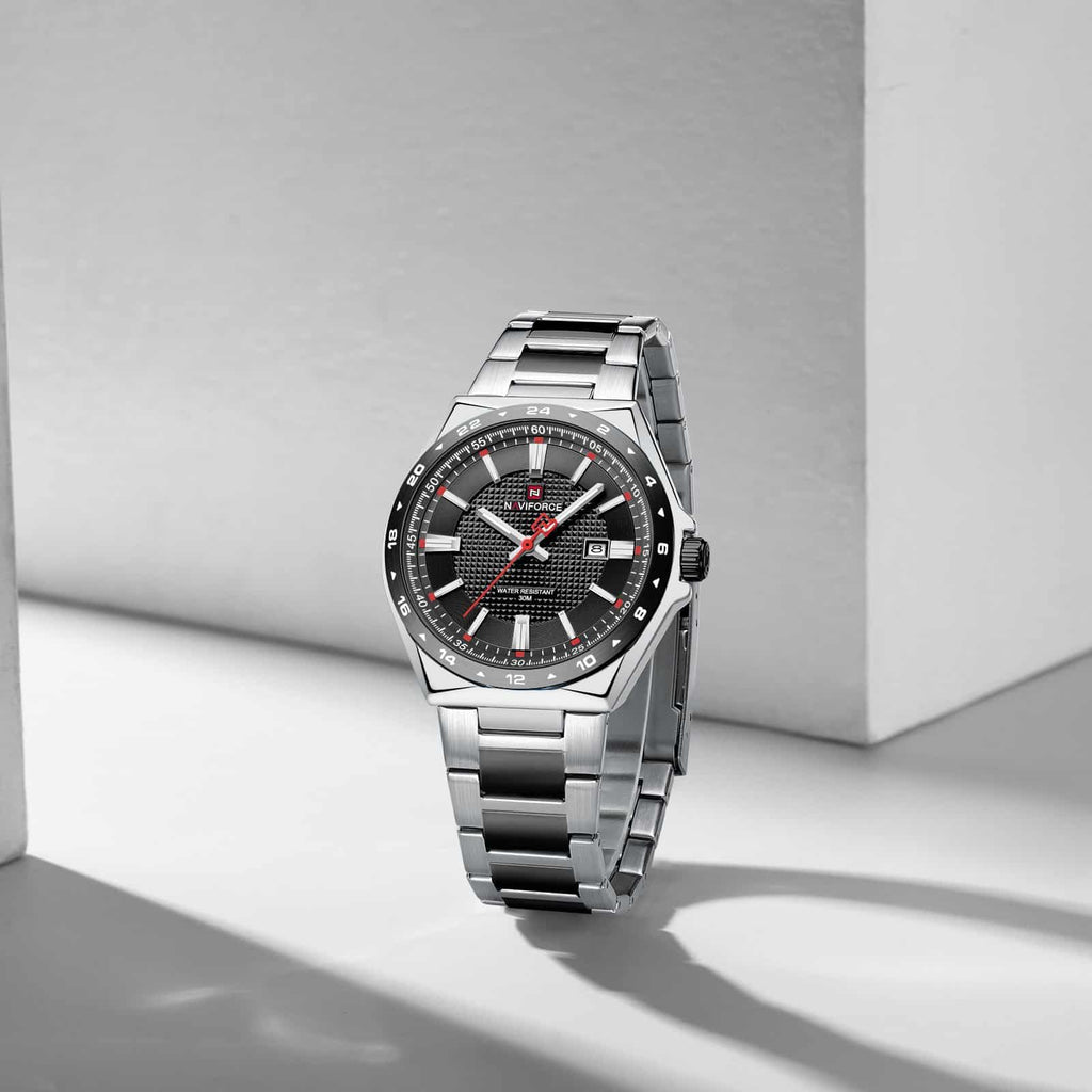 Naviforce NF 9266 Textured Dial Watch