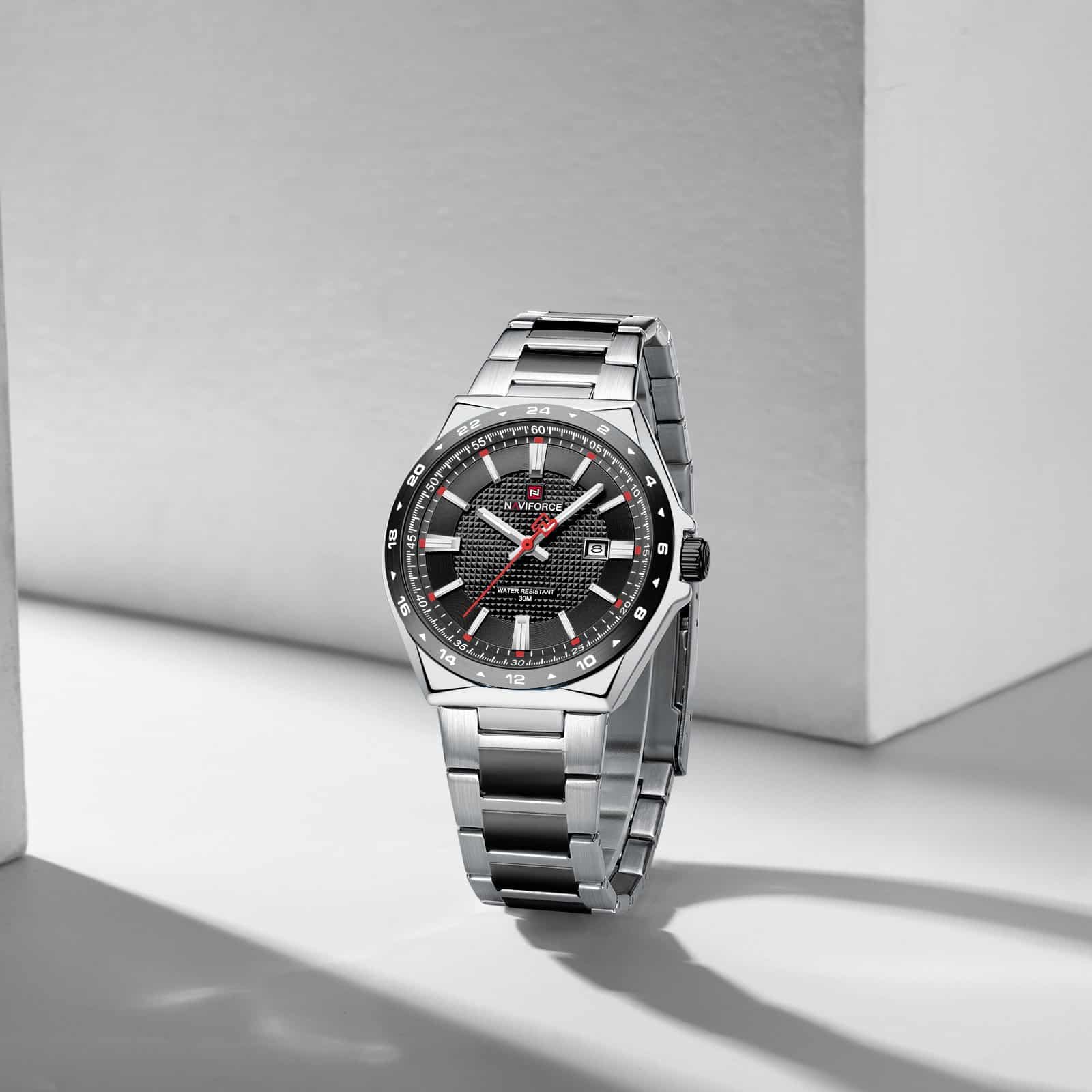 Naviforce NF 9266 Textured Dial Watch