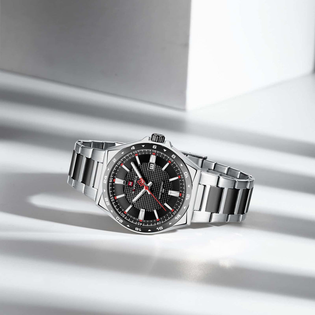 Naviforce NF 9266 Textured Dial Watch