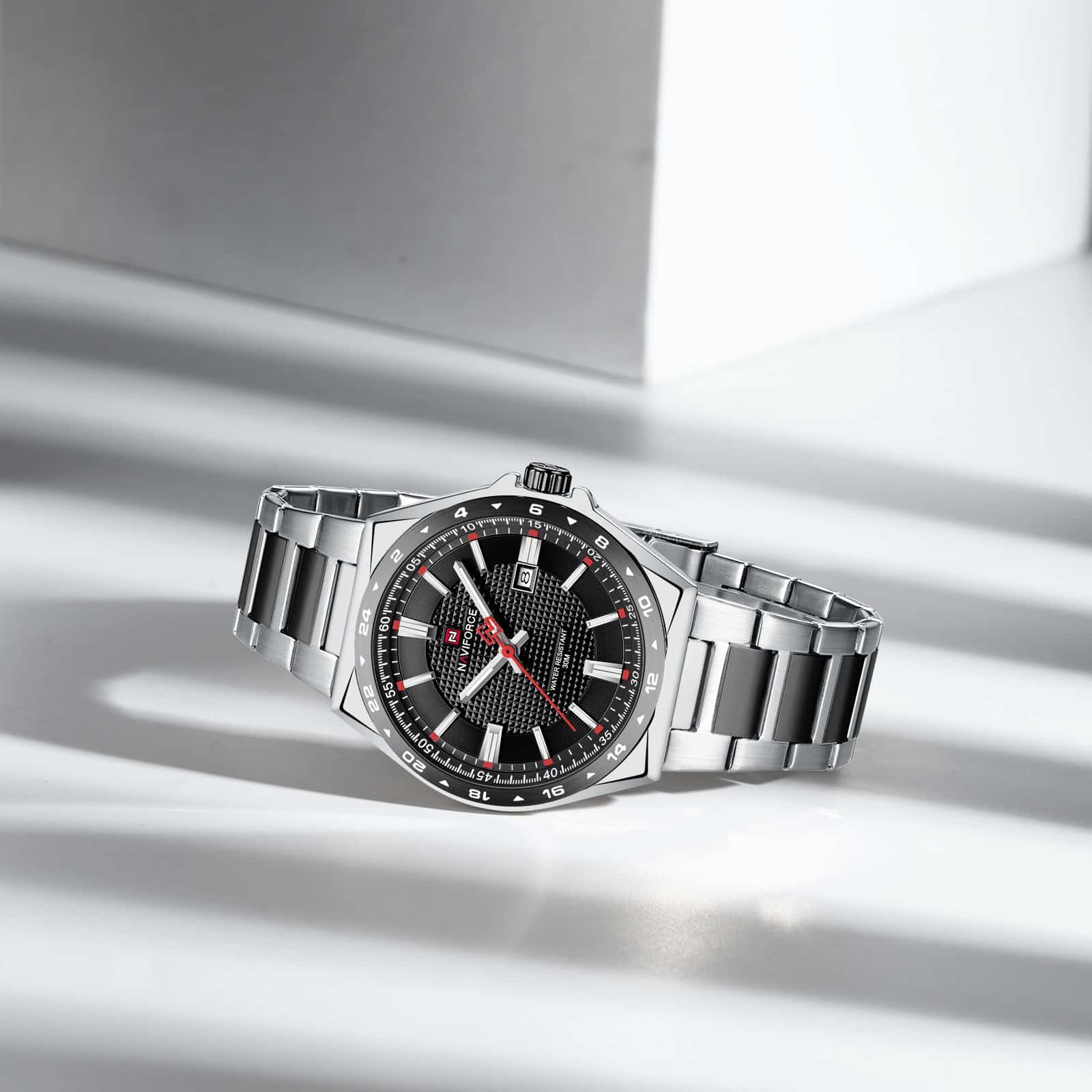 Naviforce NF 9266 Textured Dial Watch