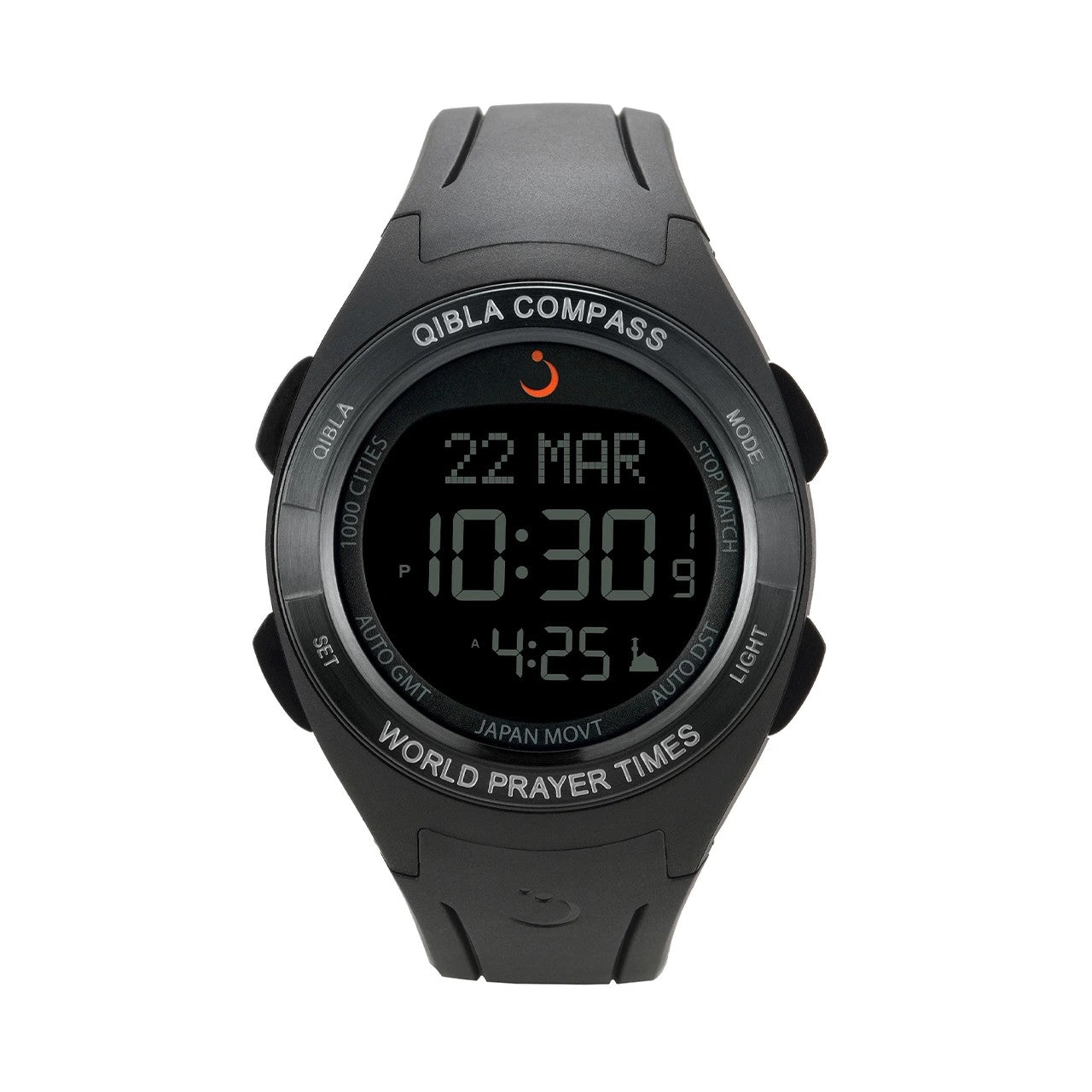 Al Fajr Sport Qibla Watch WQ-18 Black
